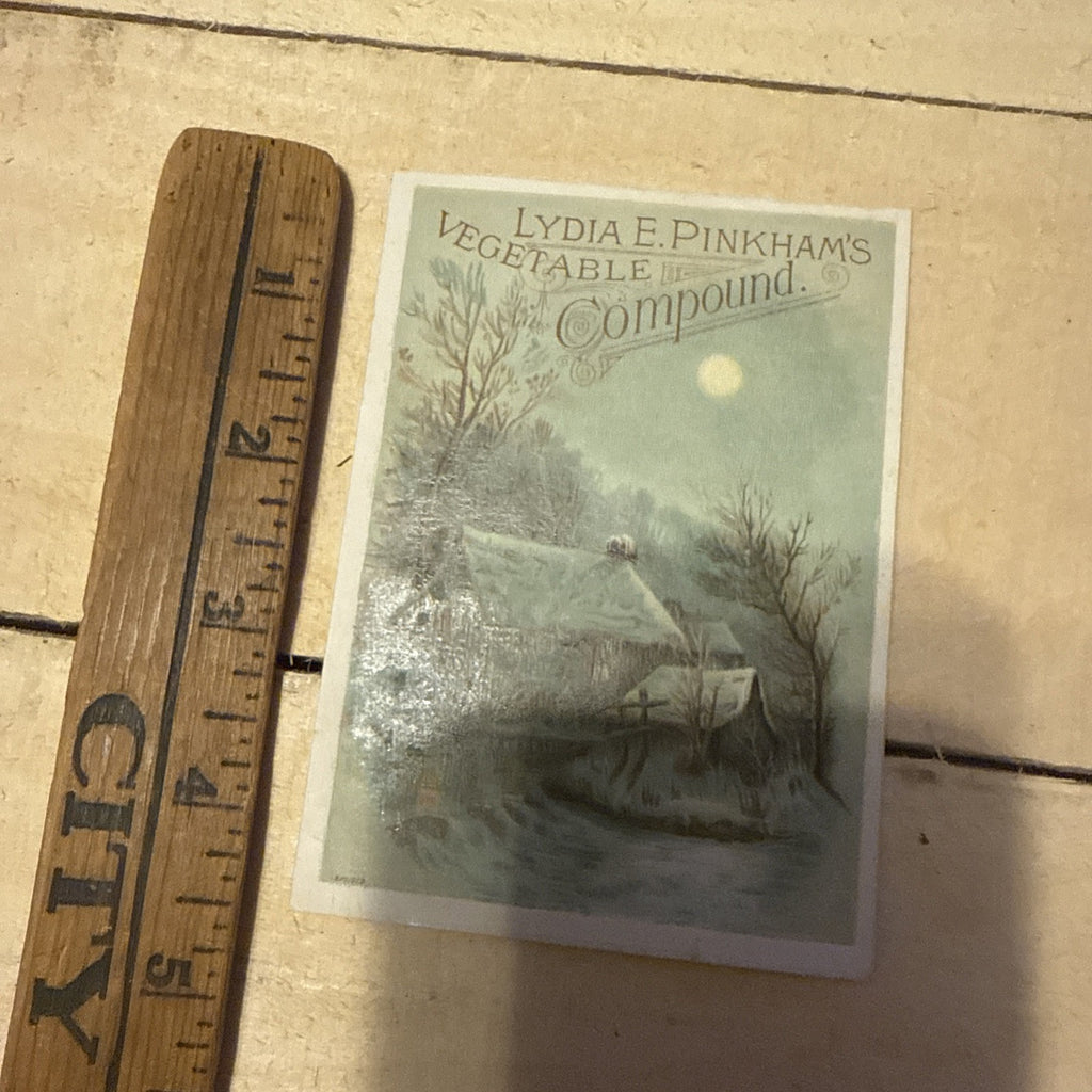 Vintage Lydia Pinkham’s Vegetable Compound Trade Card – Original Pharmacist Adve — image 3
