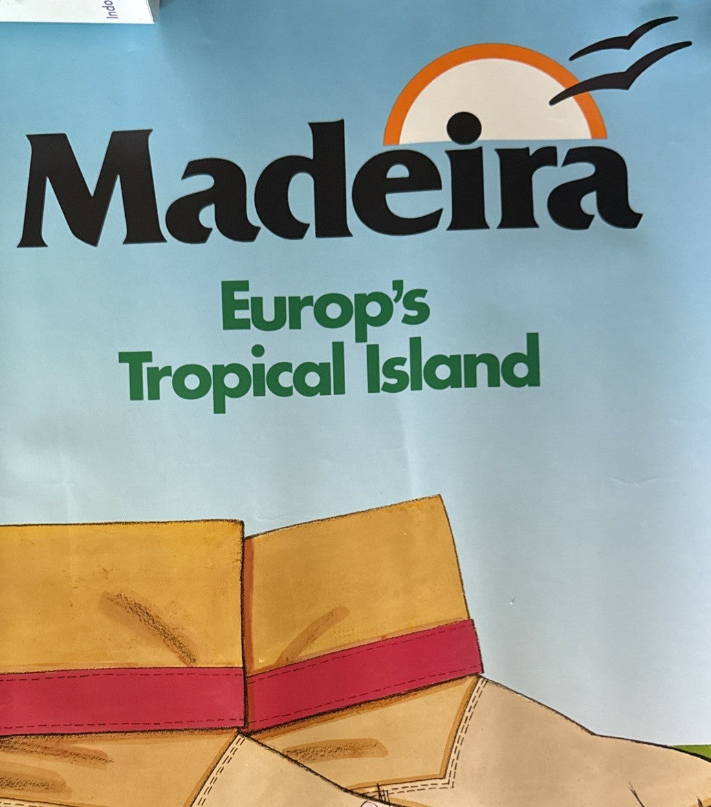 Vintage Madeira Travel Poster 14x18" Portugal Tourism Art Print — image 1